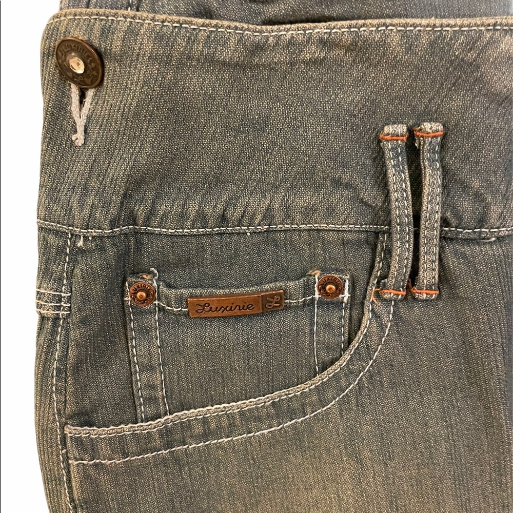 🎉HOST PICK🎉 RARE Luxirie by LRG Jeweled Overalls - Picture 11 of 16